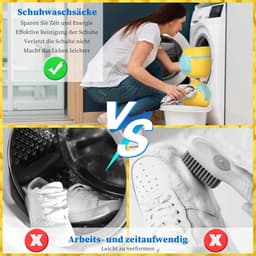 Schoenwaszak voor wasmachine, herbruikbare wasnet voor sneakers, anti-deformatie, lichtgewicht en draagbaar (39 x 19 cm) — thumbnail 2