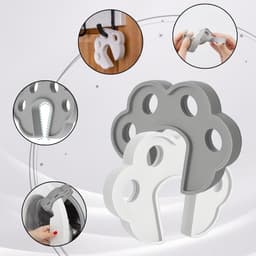 2x Deursluiting voor wasmachine - 10*8*1.6cm - Siliconen - Deursteun voor wasmachine - Deurstopper - Vingerbescherming - Demping voorkomen - Ventilatie en geurpreventie - Wasmachineaccessoires - Deur openen en drogen - Voor wasmachines en drogers — thumbnail 4