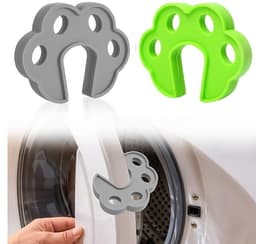 2x Deursluiting voor wasmachine - 10*8*1.6cm - Siliconen - Deursteun voor wasmachine - Deurstopper - Vingerbescherming - Demping voorkomen - Ventilatie en geurpreventie - Wasmachineaccessoires - Deur openen en drogen - Voor wasmachines en drogers — thumbnail 1