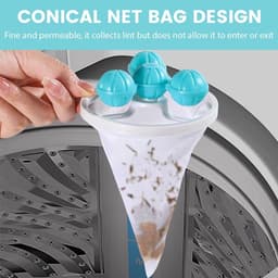 9 stuks filters voor wasmachine, drogerbal, anti-rimpel, drogerbal, herbruikbaar, anti-winding bal voor was, drogerballen voor natuurlijke antistatische snelheid — thumbnail 5