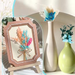 Gedroogde bloemen stijl geconserveerde flora, mini decoratieve takken voor DIY ambachten, huwelijksfeest decoratie, nep bloemstengels (Vergeet-mij-nietje) — thumbnail 2