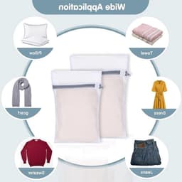 Set van 4 Wasnetten voor de Wasmachine, Inclusief 2 Maten, Ideaal voor Kleding, Ondergoed, Sokken en Delicate Stoffen (30 x 40 cm, 20 x 30 cm) — thumbnail 3