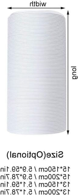 Draagbare airconditioningsslang - afvoerslang ventilatieslang - diameter 150 mm lengte 150 cm - mobiele airconditioning - afzuigkap — thumbnail 5