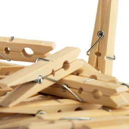 Wasknijpers Bamboe - Houten Clips - Was Ophangen - Duurzaam Materiaal - 120 Stuks - Natuurlijk — thumbnail 4