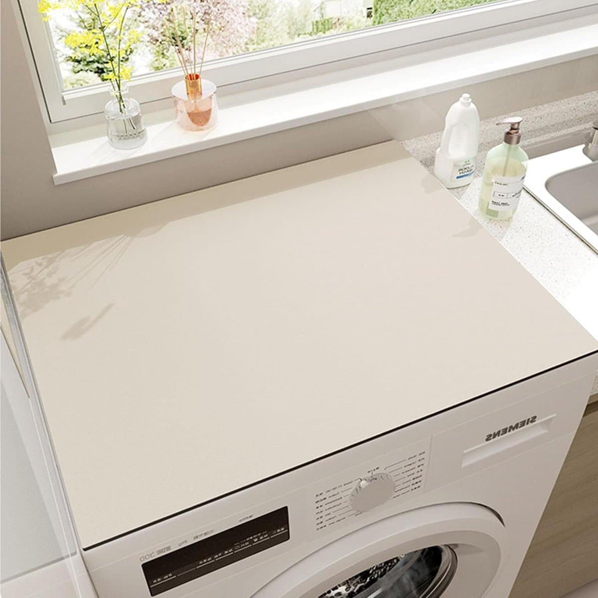Wasmachine Droger Topmat - Apparaat Beschermer - Huishoudelijk Gebruik - Snel Absorberend - 50 x 60 cm - Eff eenkleurig — afbeelding 1