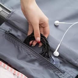 Waslijn 2 stuks - Reis kledinglijn - Draagbaar drogen - Intrekbaar elastisch - Tot 4.5 meter - Zwart — thumbnail 5