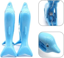 Dailygoods - Set van 4 Strandhanddoekclips voor Winddichte Bevestiging — thumbnail 5