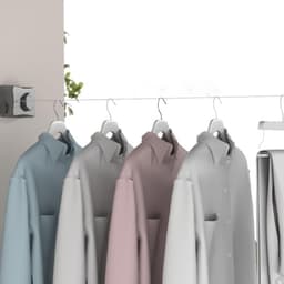 Waslijn voor binnen - Uittrekbare drooglijn - Kleding drogen - Ruimtebesparend ontwerp - 51 meter - Wit — thumbnail 4