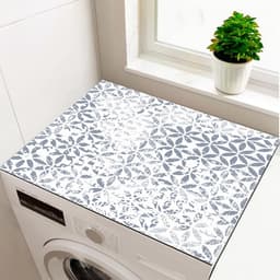 Wasmachine Beschermers - Antislip Matten - Apparaten Stabiliseren - Op Maat Te Knippen - 60 x 60 cm - Blauw Grijs — thumbnail 2