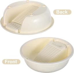 Thick Plastic Washbasin with Built-in Washboard Portable Washbasin for Household Use Spacious Laundry Room Non-slip Robust Suitable for Bathroom Balcony Hospital Use — thumbnail 5