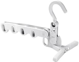 Dailygoods- Droogrek Stevig - Opvouwbaar - Draagbaar - 5 Ophanggaten - Voor Over de Deur - Duurzaam Kunststof - Kledingrek — thumbnail 2