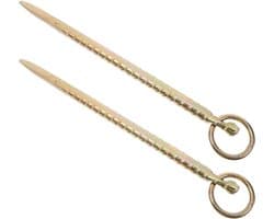 Grondanker Set - Huisdier Anker - Veilig Vastzetten - Robuuste Constructie - 32.50 cm - Goud