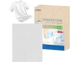 Textielverf Vellen - Kleurherstel Vellen - Kleding Opfrissen - Wasmachine Geschikt - 10 Stuks - Wit