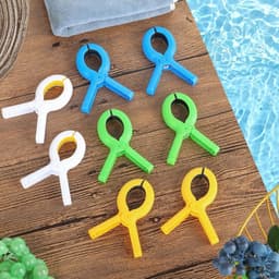Solidchoice - Set van 8 Strandhanddoek Klemmen, Grote Klemmen in 4 Kleuren — thumbnail 4