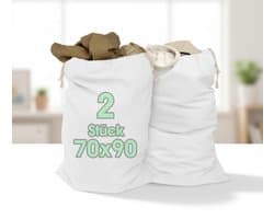 Maison Elara XXL Waszak Wit 70x90cm - Extra Grote Heavy Duty Waszak met Trekkoord