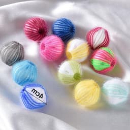 6 Stuks Wasbolletjes voor Wasdrogers, Herbruikbare Bollen voor Minder Statica en Zachte Kleding, Verminder Kreukels en Verbeter Droogresultaat — thumbnail 2