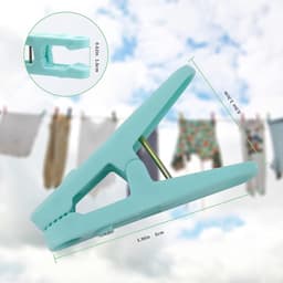 Gekleurde wasknijpers - Plastic clips - Kleding ophangen - Winddicht ontwerp - 110 stuks - Meerkleurig — thumbnail 3