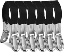 Grote Wasknijpers Set van 6 Stuks, Handige Clips voor Handdoeken, Bedlinnen en Dikke Kleding met Beschermhoes — thumbnail 1