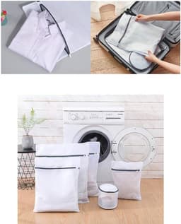 Waszakken voor de wasmachine - 2 x wasnet, 40 x 50 cm, ideaal voor blouses, schoenen en lingerie — thumbnail 5