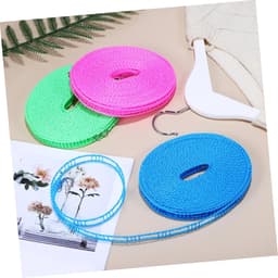 Kledinglijn Set - Reis Waslijn - Buiten Drogen - Sterk Nylon Materiaal - 3 Rollen - As Shown — thumbnail 3