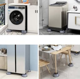 Wasmachine Verhoger – Wasmachine Trillingsdempers - Wasmachine Tussenstuk - Wasmachine antislip - wasmachine Anti Vibratie Voeten Pads - — thumbnail 4