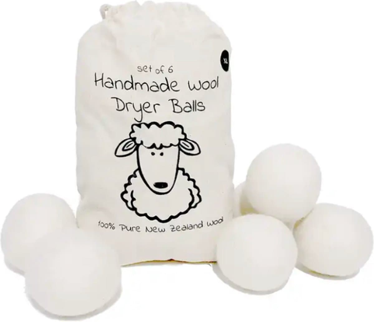 Wasbollen - Drogerballen - 6 stuks - Energiebesparende Producten - Sneller Droge Was - Ø 7cm — afbeelding 1