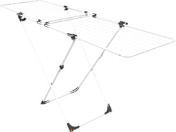 Duo Pull-Out Clothesline Overlapping Grilles Fully Assembled Integrated Wheels By Vileda - Longlasting Drying Solution — thumbnail 1