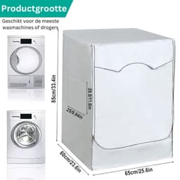 TADES® Wasmachine Hoes - Wasmachine Beschermer - Wasmachine Hoes Bovenkant - Wasmachine Overtrek - Wasmachine Cover - Wasmachinehoes - Wasmachine Kleed - Wasmachine Hoes Overtrek — thumbnail 4
