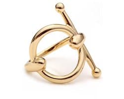 Sjaalklem - Sjaal Klem - Sjaal Ring - Ring - Klem - Sjaal - Rondje - Goud kleurig