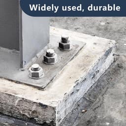 Zware Ankers - Boutankers Bevestigingen - Zware Lasten Monteren - Industriële Kwaliteit - M12 120mm - Verzinkt — thumbnail 4