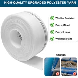 Platte Afvoerslang 10 Meter (32mm) - Waterdichte Slang voor Dompelpomp en Vuilwaterpomp — thumbnail 2