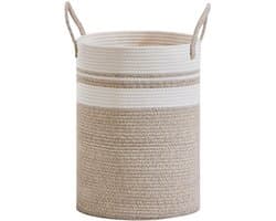 Wasmand - Wassorteerder - Mand Rond met handvaten - Opvouwbaar - Grote capaciteit - katoenen draadmateriaal