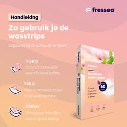 Fressea Wasstrips 120 Wasbeurten - Wasmiddel Strips - Plasticvrij & Vegan Wasmiddeldoekjes (Lentebloesem) — thumbnail 3