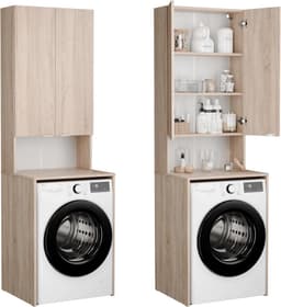 Hoge Wasruimtekast voor Wasmachine en Droger | Badkamer en Keuken Opbergkast — thumbnail 1