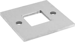 Grondanker Plaat - Vierkante Buizen Bevestiging - Stabiele Verankering - Roestvrij Staal V2A - 40x40x2 mm - Metaal — thumbnail 4