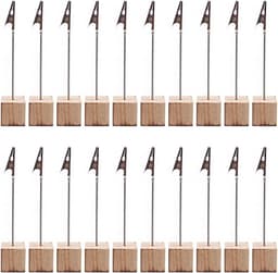 20 Stuks Houten Foto Clip Houders voor Thuis en Kantoor — thumbnail 1