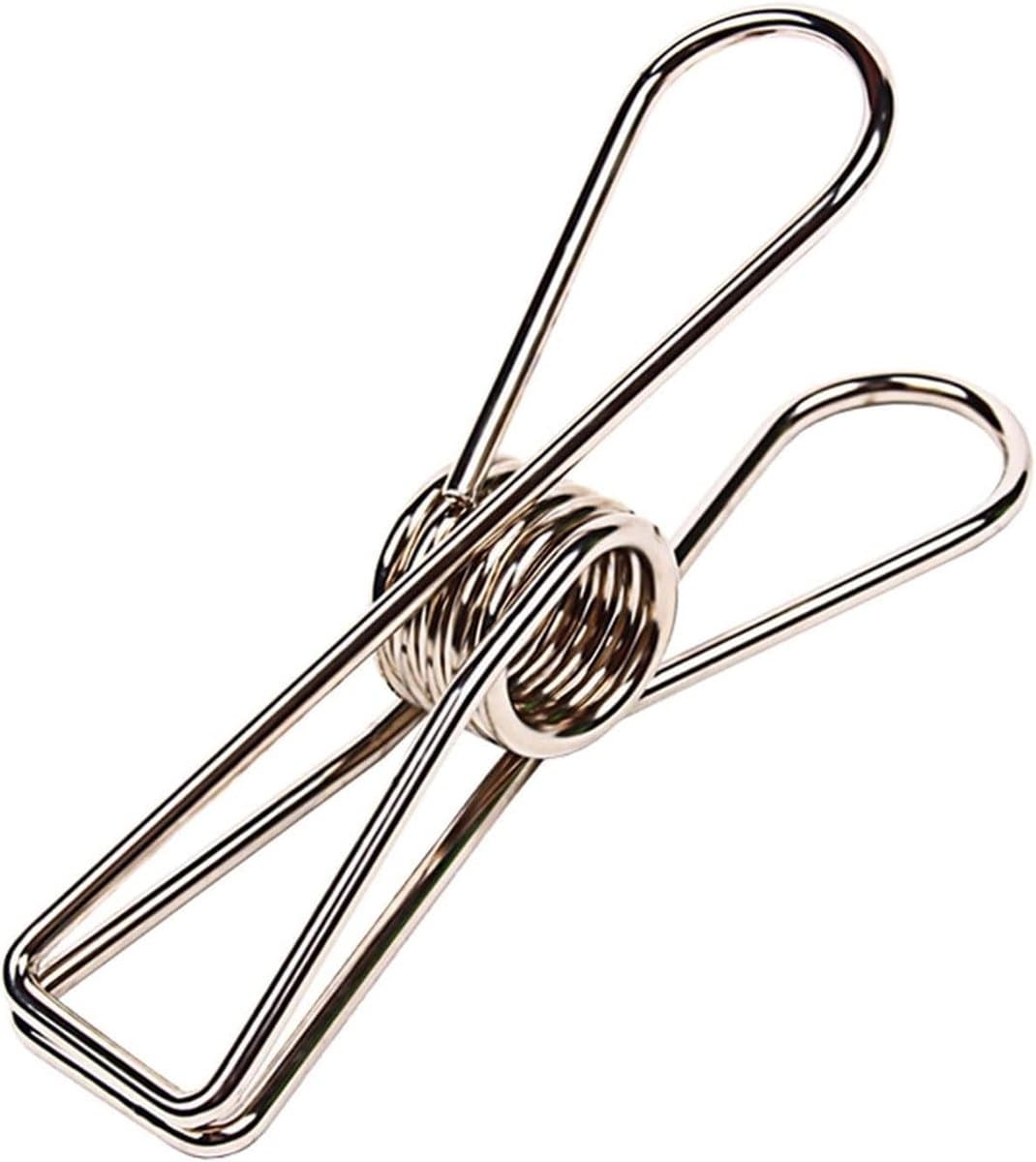 RVS Wasknijper Set van 20 - Roestvrijstalen Kledingklemmen voor Buiten - Multi-inzetbare Utility Clips voor Keuken en Tuin - Stevig en Weerbestendig — afbeelding 1