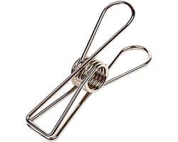 RVS Wasknijper Set van 20 - Roestvrijstalen Kledingklemmen voor Buiten - Multi-inzetbare Utility Clips voor Keuken en Tuin - Stevig en Weerbestendig