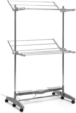 AMA® Elektrisch Droogrek - Droogrek - Verwarmd Droogrek - Grijs - 87x65x144cm — thumbnail 3