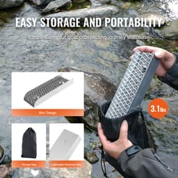 Goudwinningsset met Mini Sluice Box - 30 cm Aluminium Mijnbouwuitrusting, 16-delige Set met Goudpan, Classificeerscherm, Magneet, Rugzak en Accessoires voor Goudzoeken — thumbnail 3