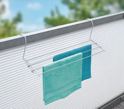 RFWR® Radiator wasdroger wit - Energiebesparend en ruimtebesparend ontwerp - Compacte 2,40 meter drooglengte — thumbnail 2