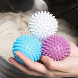 Wasdrogerballen-Droogballen-Wasdrogerballen-Non-Toxic Washing-Balls Tangle Free -Softens Fabrics-Prevents Tangles-Cleaning-Blue -Purple- White-9Stuks — thumbnail 3