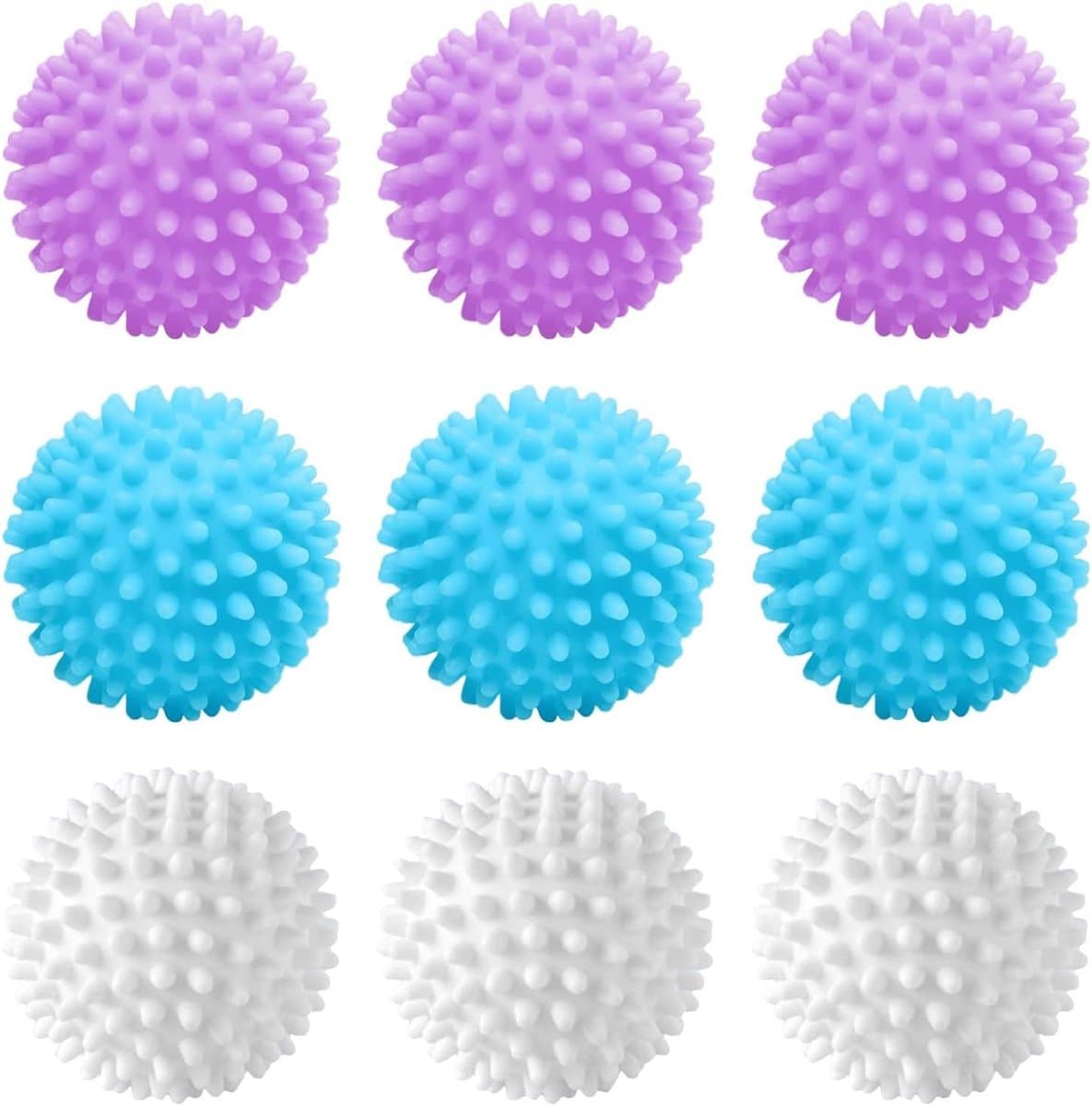 Allecto Plus - Herbruikbare Droogballen 9 stuks voor Wasmachine - Ideaal voor Wollige Was en Kleding Reiniging thuis - Natuurlijke Wasverzachter met Aromatherapie Effect — afbeelding 1