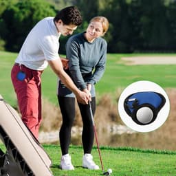 Set van 4 draagbare golfbalreinigers met tas en karabijnhaak - Handige golfaccessoires voor schone ballen - Waterdichte golfbalwasser met waszak - Golfcadeaus voor golfers. — thumbnail 3