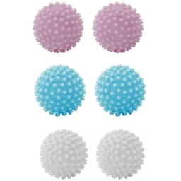 6x Droogballen voor Wasdroger – PVC Wasdroger Ballen Herbruikbaar – Verkort Droogtijd, Maakt Kleding Zachter, Vermindert Kreukels & Statische Lading – Voor Alle Textiel — thumbnail 1