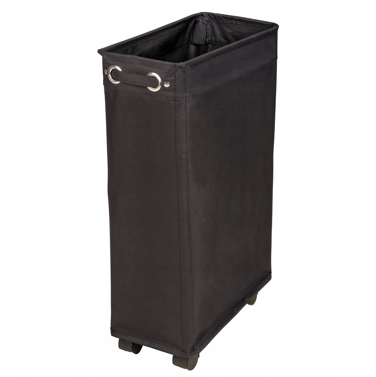 Merkloze Polyester Wasbox Zwart 43L - Compact & Mobiel — afbeelding 1