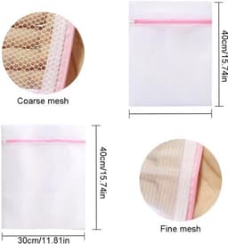 Allecto Plus - 4-delige wasmachinenet van polyester voor ondergoed, blouse, sokken — thumbnail 2