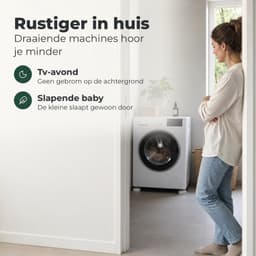 Trillingsdempers wasmachine - Wasmachine dempers - Rubber antivibratie voetjes - Set van 4 - STEGGER — thumbnail 3