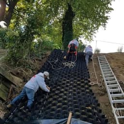 Opritstabilisator - Grindrooster - Ondergrond verstevigen - Hoge draagkracht - 2 x 4 m - Zwart — thumbnail 1