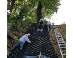 Opritstabilisator - Grindrooster - Ondergrond verstevigen - Hoge draagkracht - 2 x 4 m - Zwart